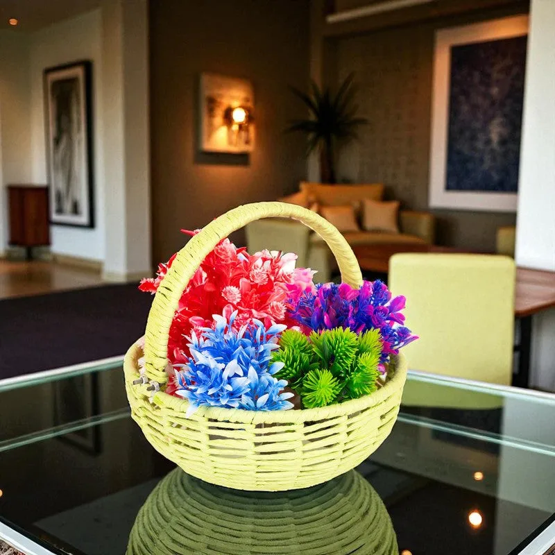 Opal Bloom (Raffia,Metal) Fruit Basket media 5