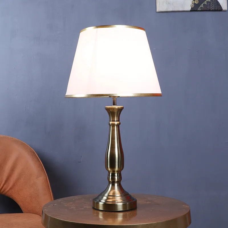 Brix Iron Table Lamp - White,Gold media 2