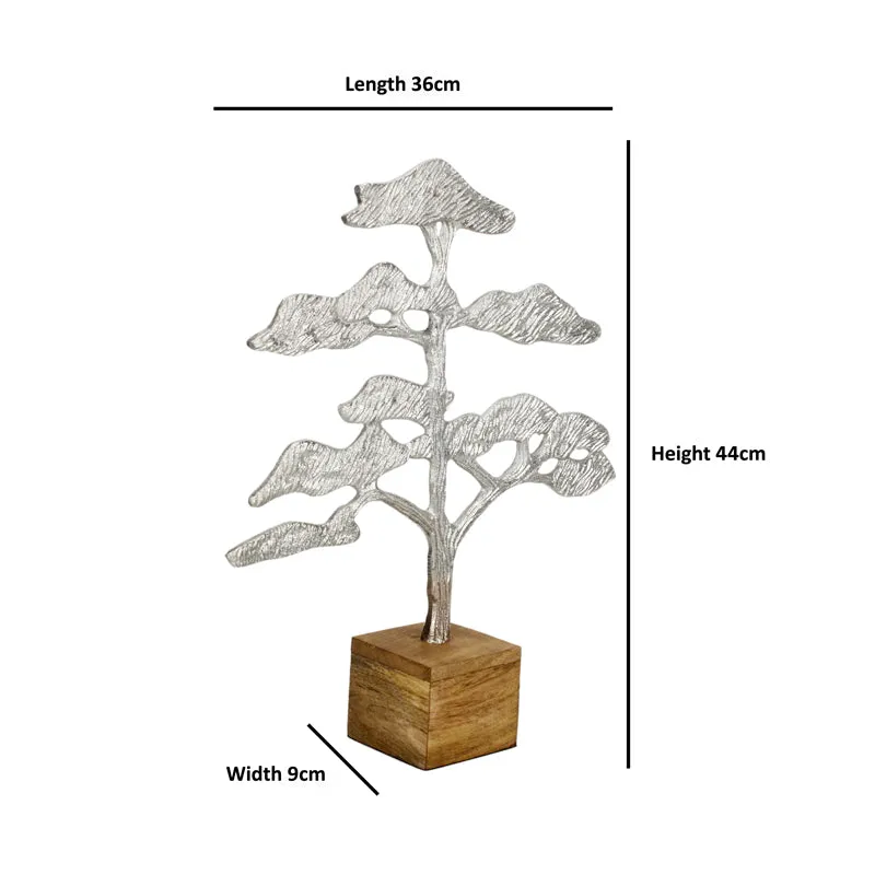 Glamo Tribal Tree Showpiece - Silver media 4