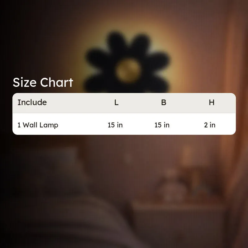 Lumiflora Battery Operated MDF Wall Lamp - Black media 12