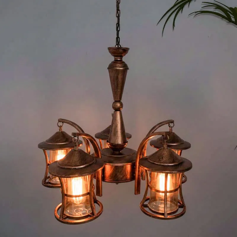 Industrial Edison Chandelier - 5 Lights media 1