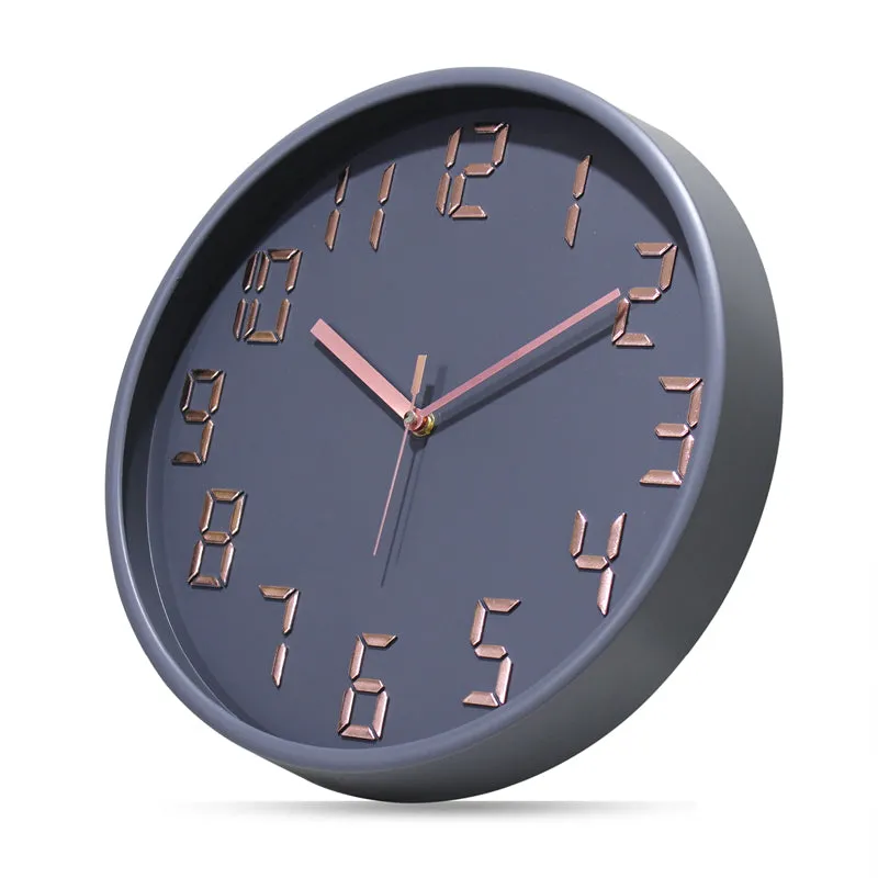 Centura Analog Wall Clock - Grey, Copper media 5