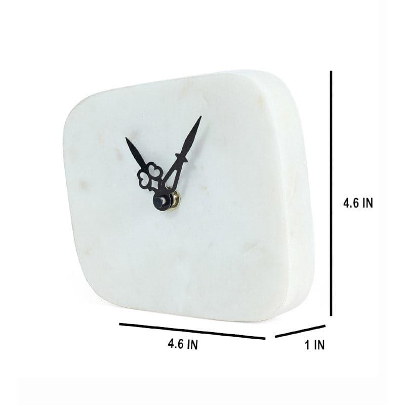 Estora Hand Crafted Marble Table Clock media 4