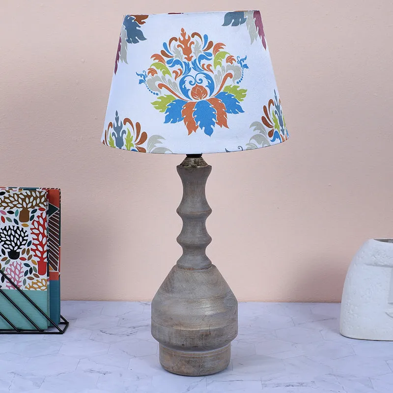 Nordlys Glyph Printed Mango Wood Table Lamp - Multicolor media 2