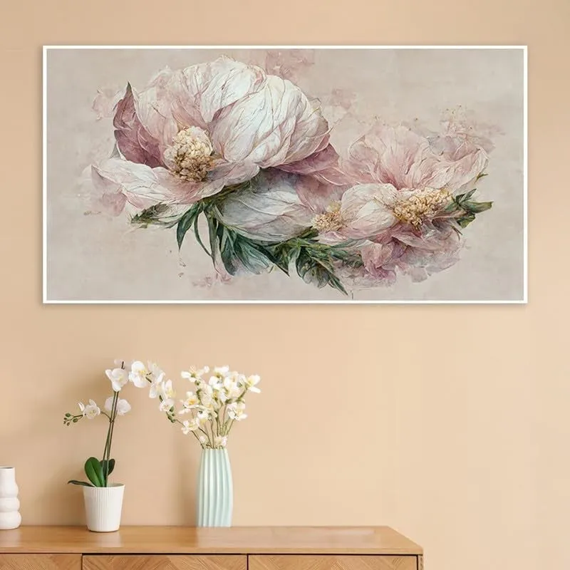 Vintage Floral Whisper Canvas Wall Painting With Frame media 3