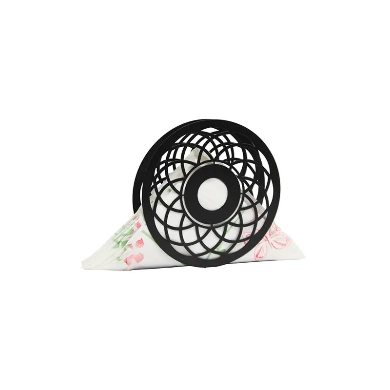 Mandala Black Napkin Holder - Set Of Two media 4