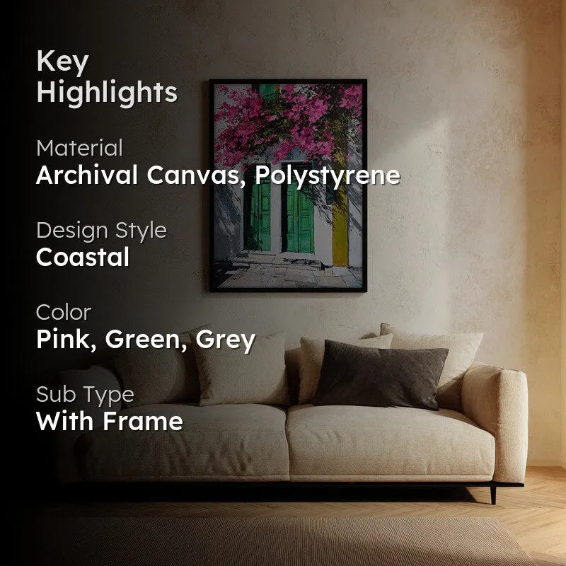 Maison Flora Canvas Wall Painting - Black Frame media 2