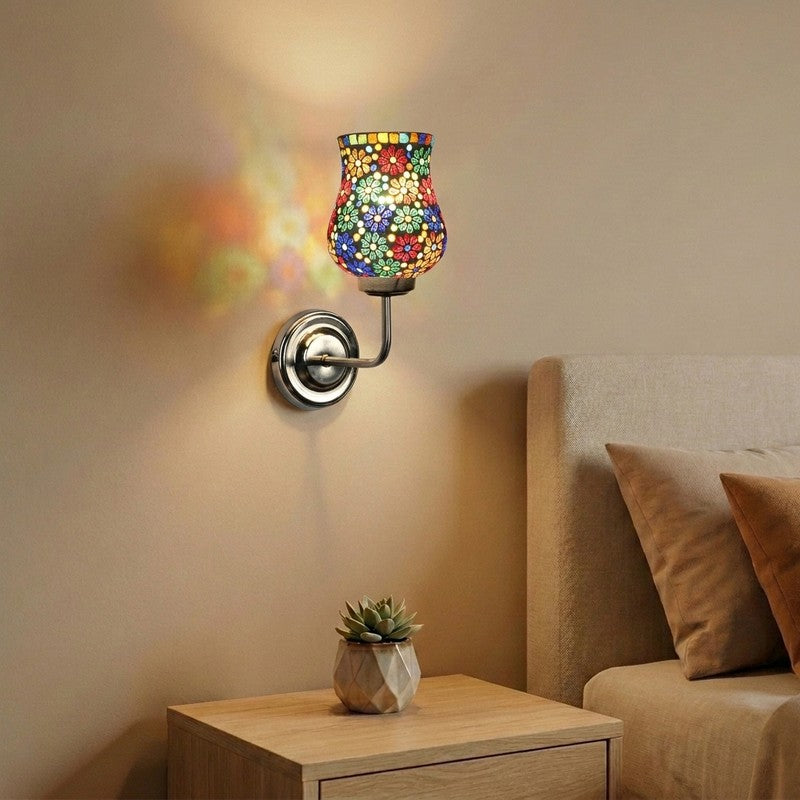 MosaicBloom Petal Mosaic Glass Wall Lamp