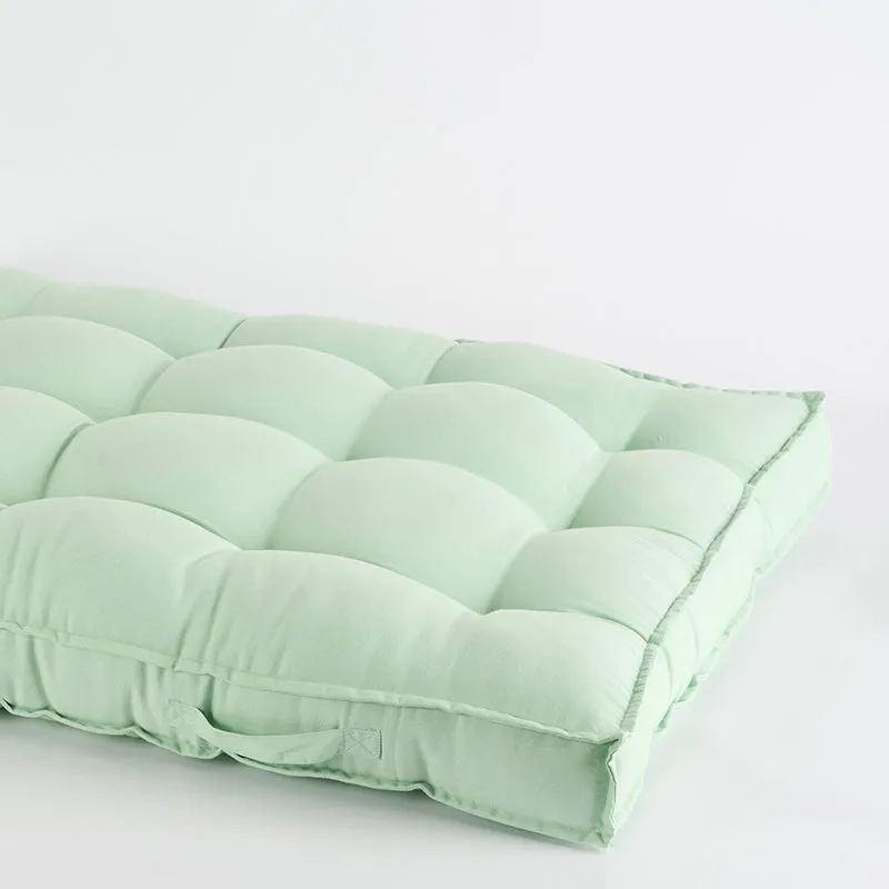 Pawdium Solid Cotton Floor Cushion - Sage Green media 3