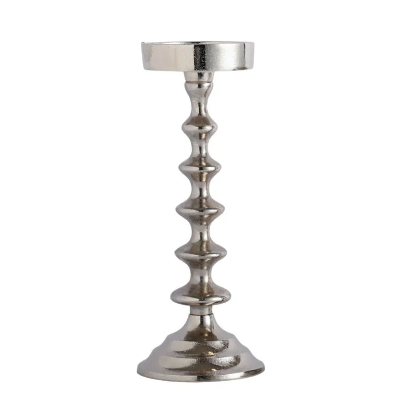 Heritage Pedestal Candle Holder - Silver media 5