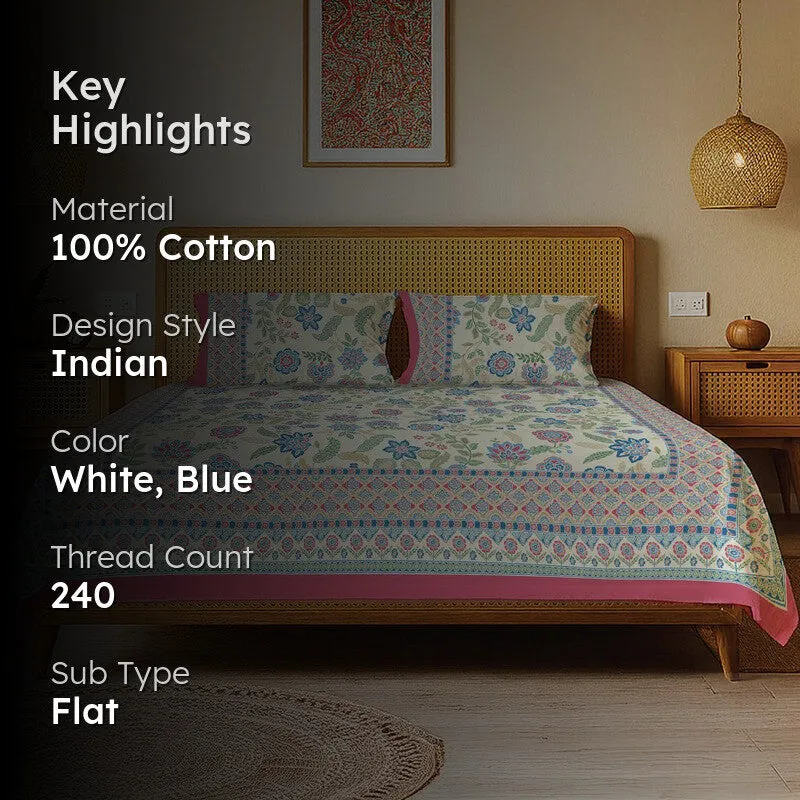 Urban Space Rasa Soft Cotton Bedsheet - 240 TC media 2