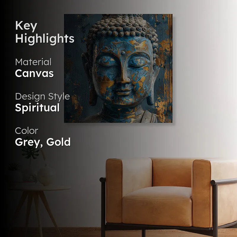 Weathered Buddha Canvas Wall Art media 2