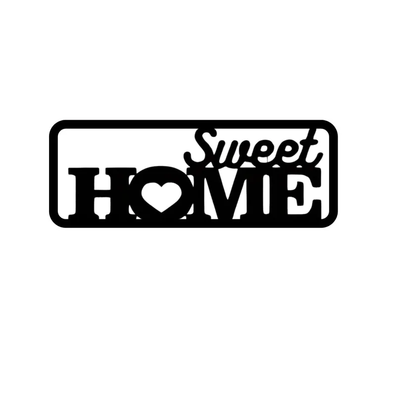 Sweet Home Noir Iron Wall Accent media 4