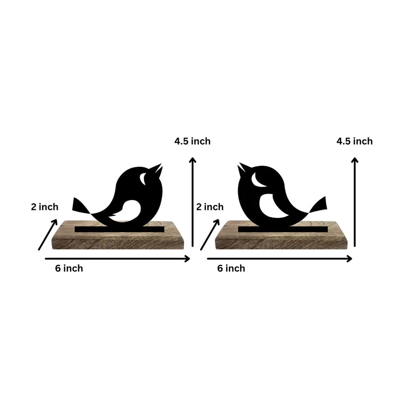Chirping Birds Showpiece - Set Of Two media 5