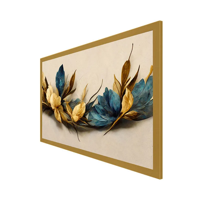 Entova Abstract Floral Wall Painting With Frame media 6