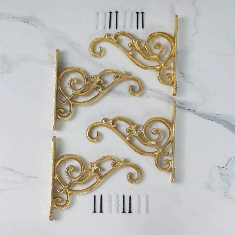 Zabini Wall Bracket (Gold) - Set Of Four media 5