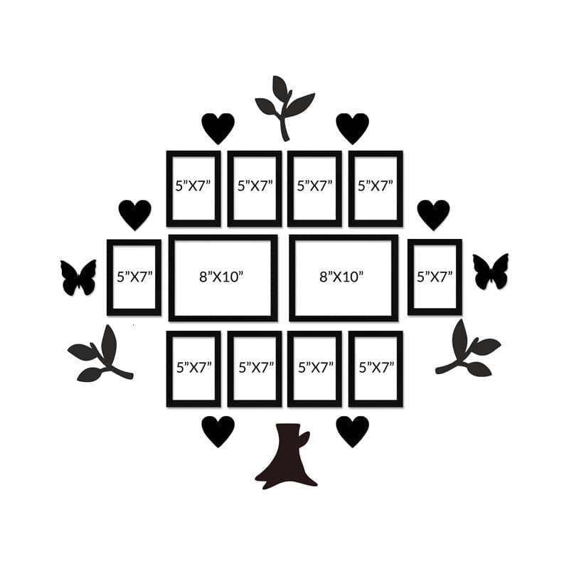 Enchanted Tree Photo Frame Collage - Set Of Twelve media 3