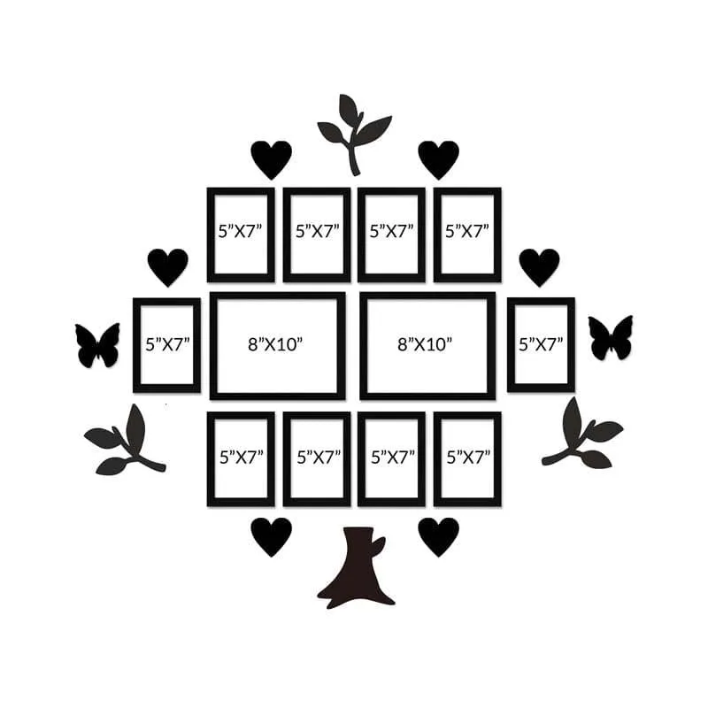 Enchanted Tree Photo Frame Collage - Set Of Twelve media 3