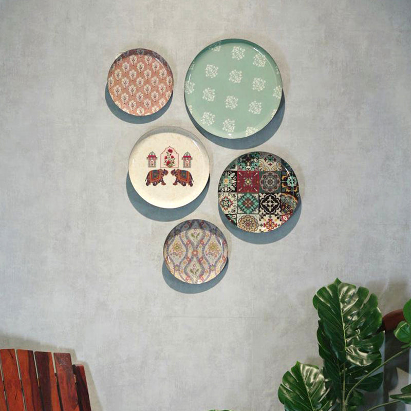 Jaipur Metal Wall Plate - Set Of Five media 7