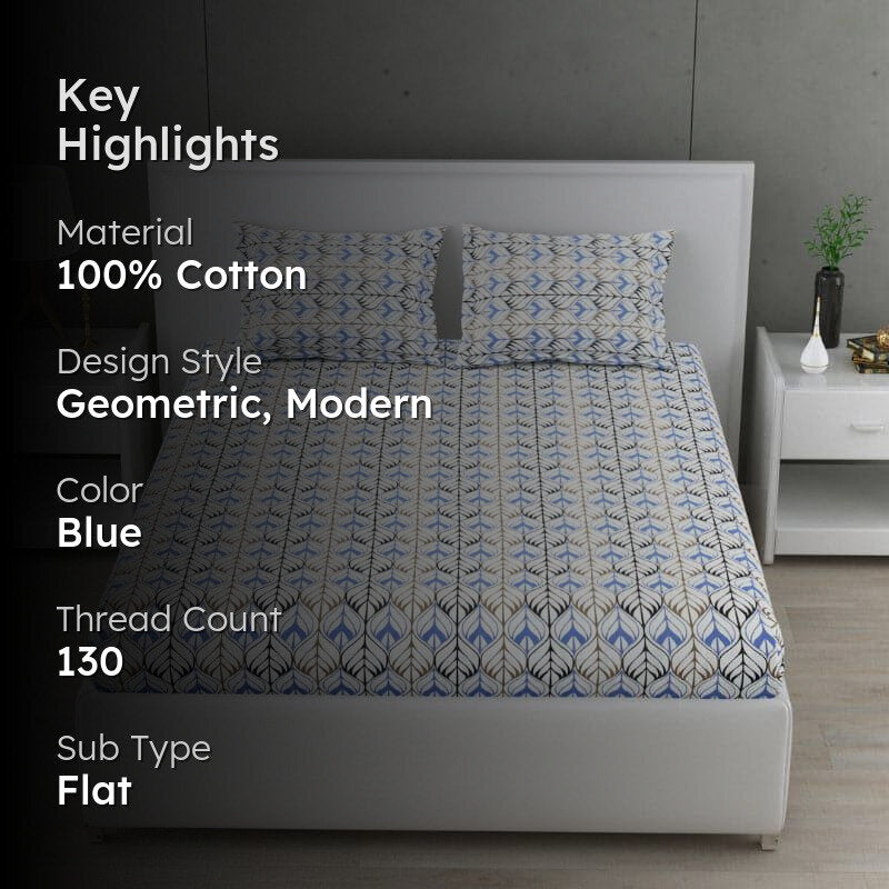 Javor Ethnic Cotton Bedsheet - 130 TC media 2
