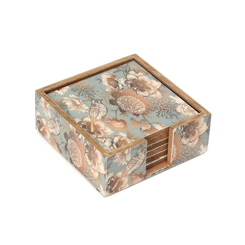 Golden Fleur Coaster - Seven Piece Set media 3