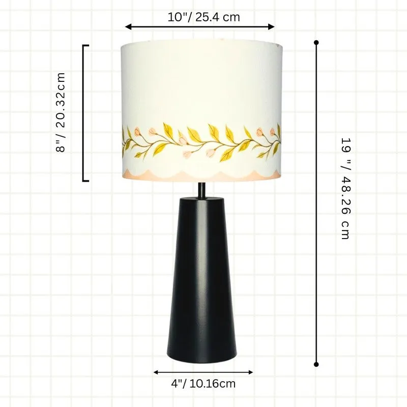 Celeste Glow Cotton Table Lamp - White media 7