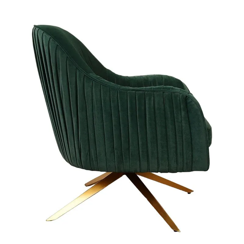 Vyntra Neem Wood Accent Chair - Green media 8