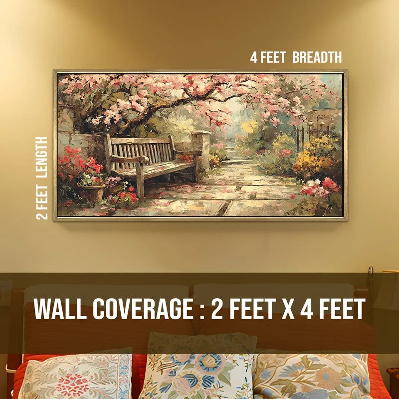 European Vintage Blossom Tree Settee Wall Art media 9