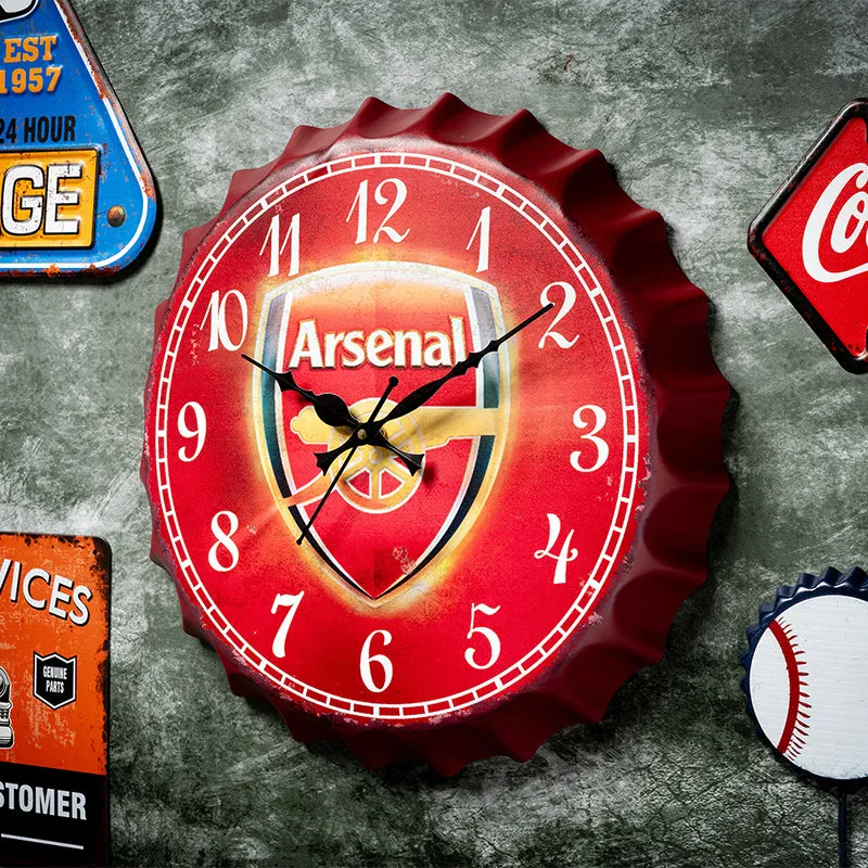 Arsenal Bottle Cap Wall Clock media 1