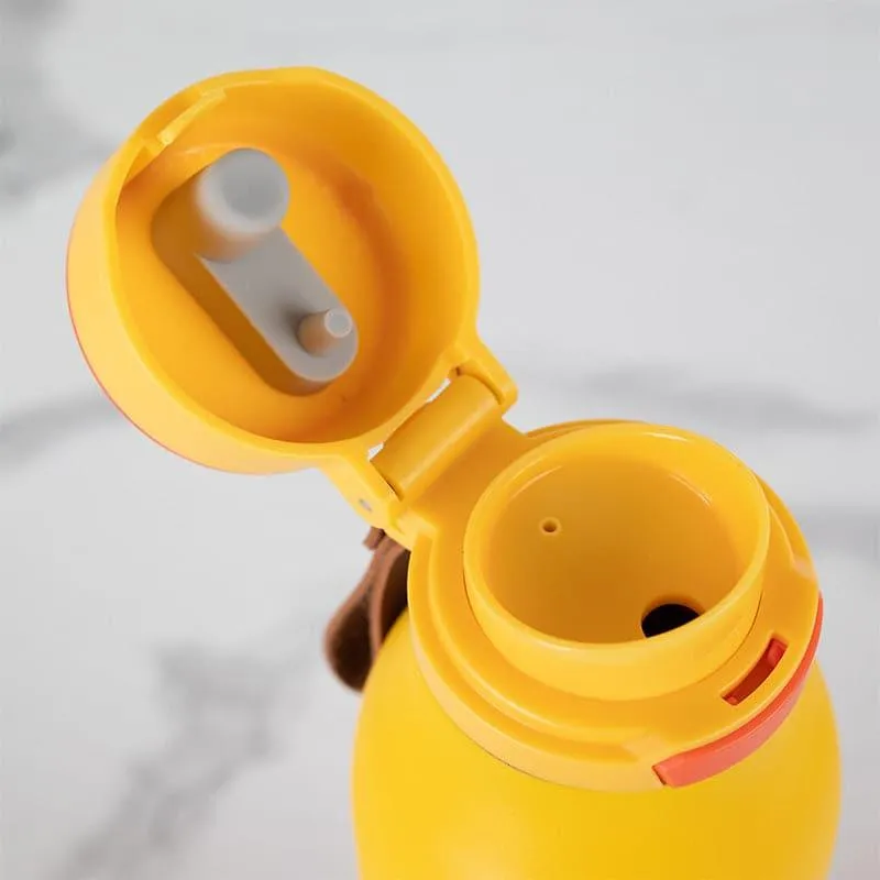 Juno Sip Hot & Cold Thermos Water Bottle (Yellow & Orange) - 750 mL media 4