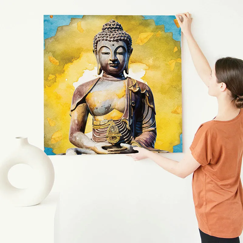 Painted Gautama Canvas Wall Art media 4