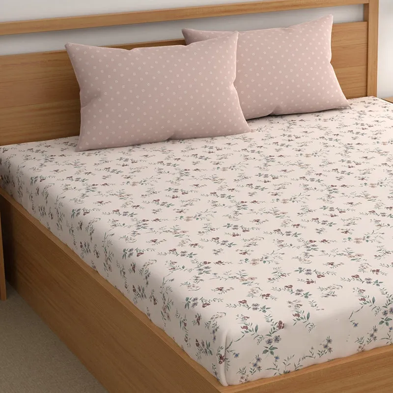 Spring Sprig I Microfiber Microfiber Bedsheet - 150 GSM media 4