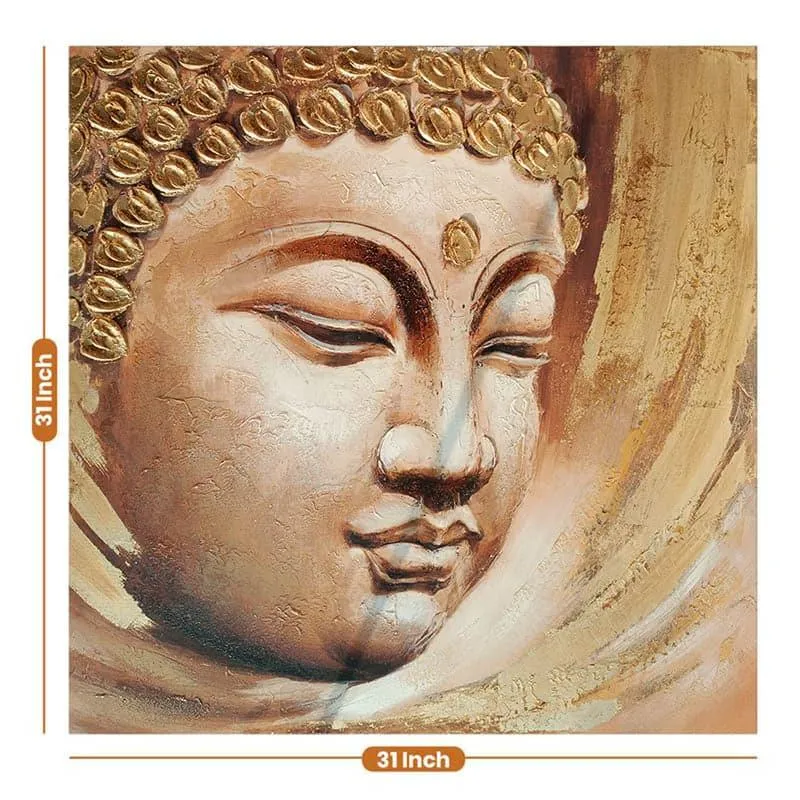 Tranquil Buddha Wall Painting media 8
