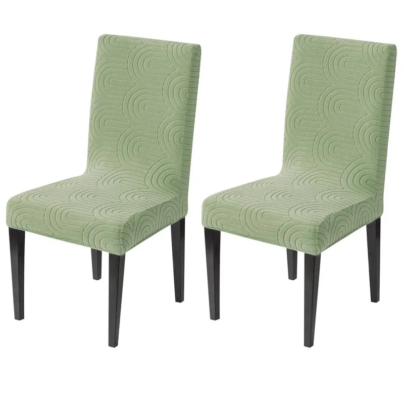 CasaCharm Fit Chair Cover (Green) - Set Of Two media 3