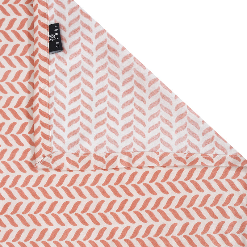 Stripe Sway Geometric Bedsheet (Red) - 130 GSM media 6