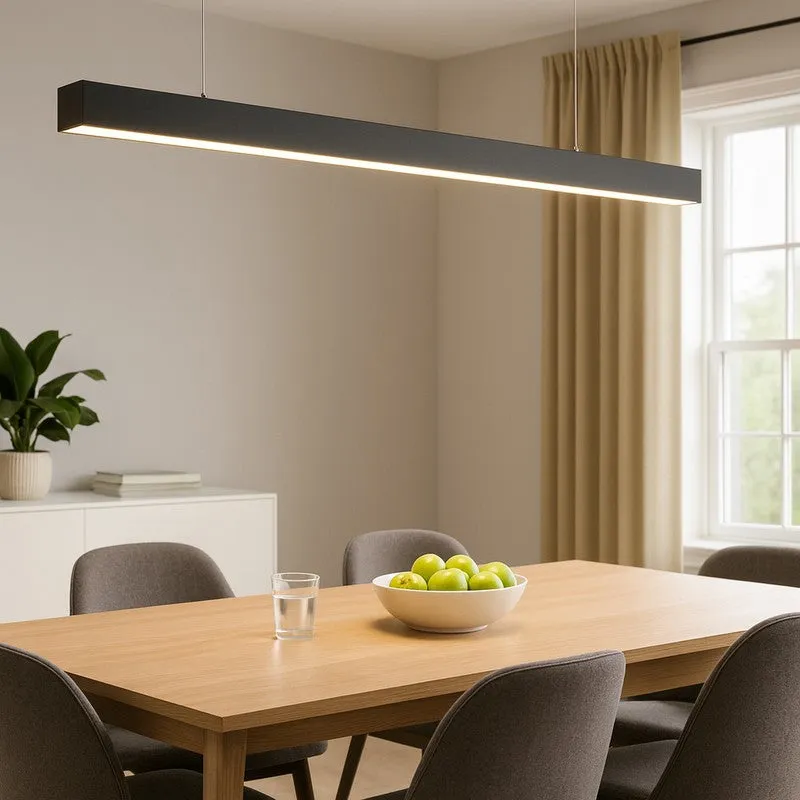 Modern Linea Aluminum Ceiling Lamp media 4