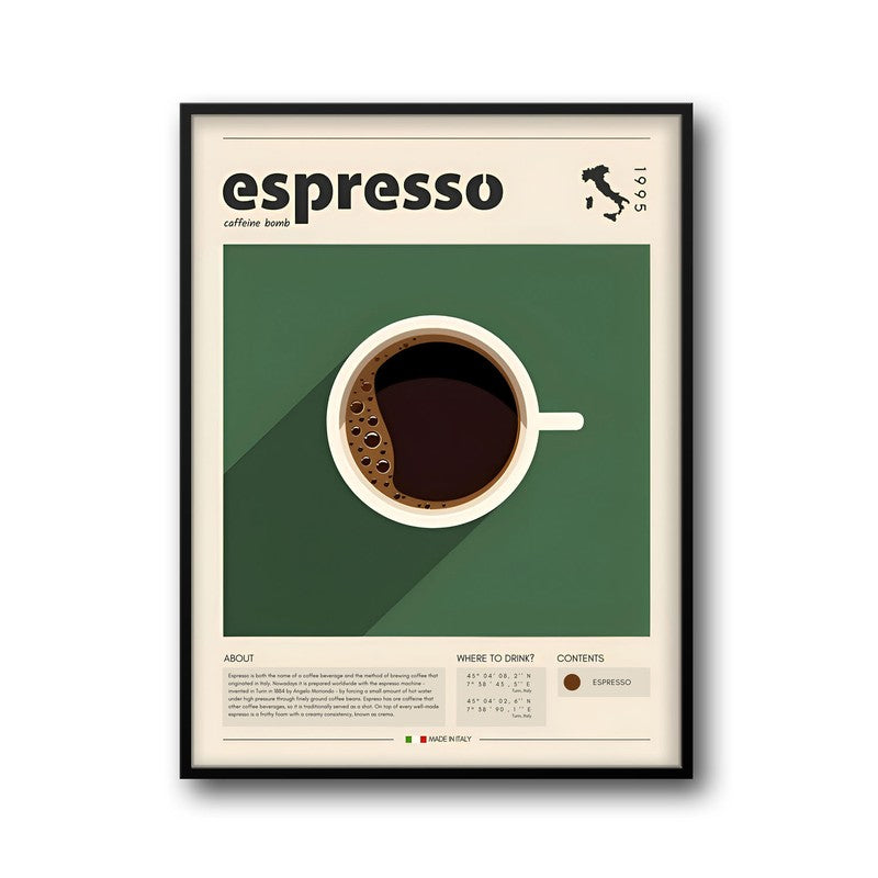 Art Of Espresso Framed Canvas Wall Painting media 6
