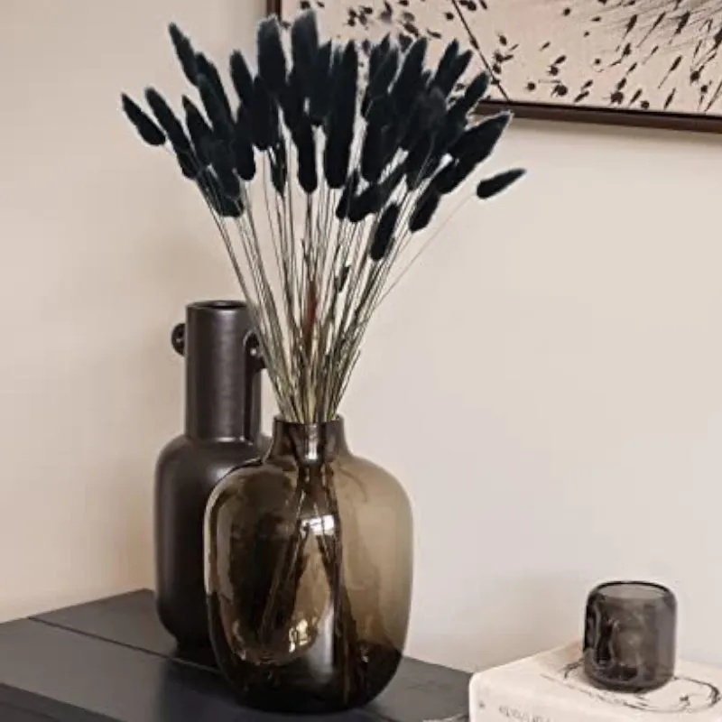 Dried Bunny Tail Stem (Black) - Set Of Thirty media 1