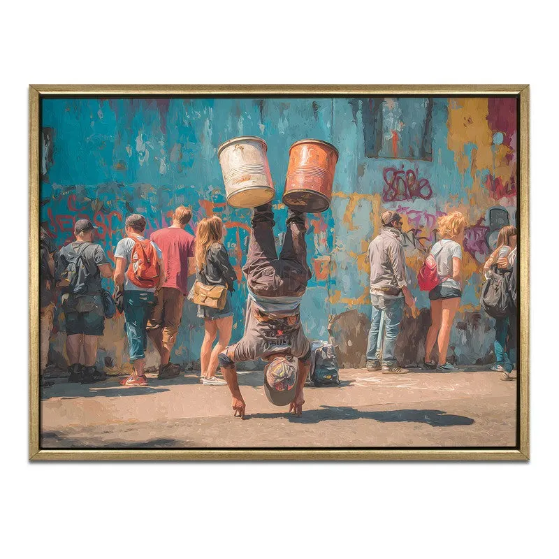 Street Motion Canvas Wall Painting With Frame media 3