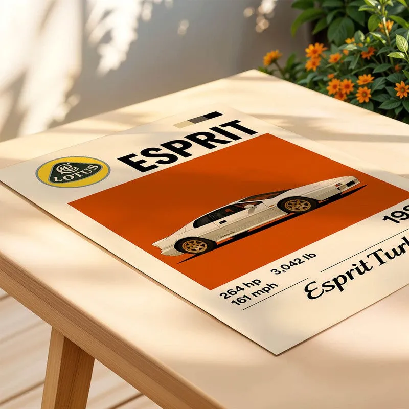 Lotus Esprit Turbo Wall Poster media 4