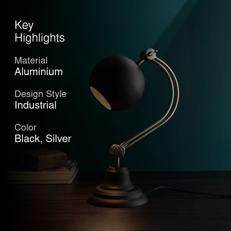 Globe Poulsen Adjustable Table Lamp - Black,Silver media 2