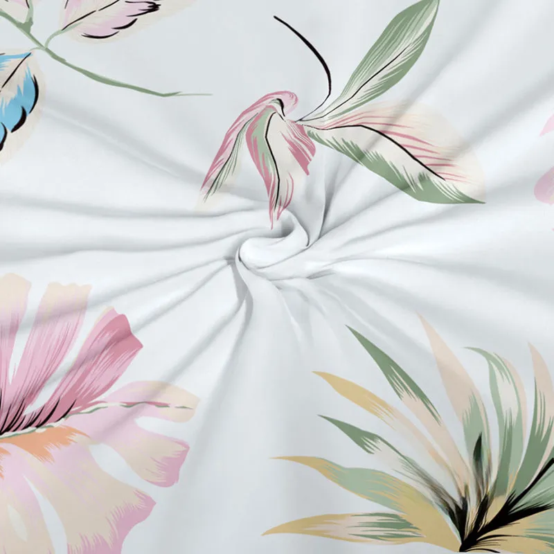 Vibrant Monstera I Microfiber Microfiber Bedsheet - 150 GSM media 7