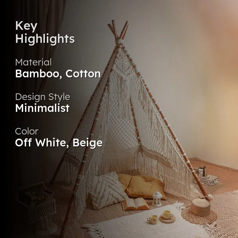 Boho Macrame Play Tent media 2