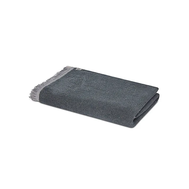 Melange Terry Cotton Bath Towel - Dark Grey media 4