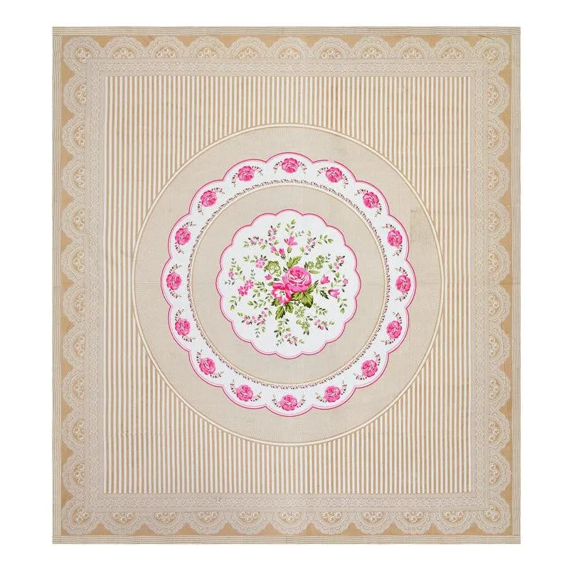 Magnus Floral Cotton Bedsheet (Cream) - 180 TC media 5