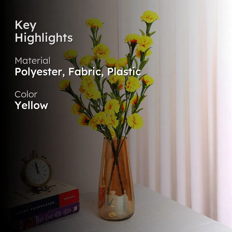 Everlin Artificial Chrysanthemum (Yellow) - Set Of Two media 2