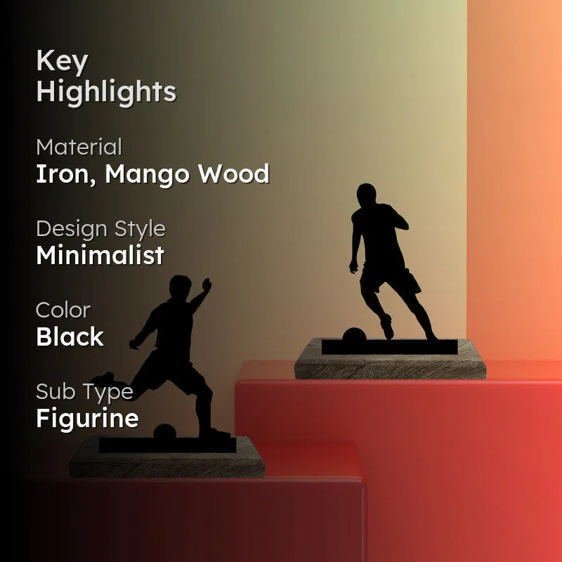 Soccer Duo II Showpiece - Set Of Two media 2