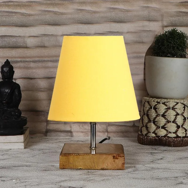 Tryda Fabric Table Lamp - Yellow,Brown media 3