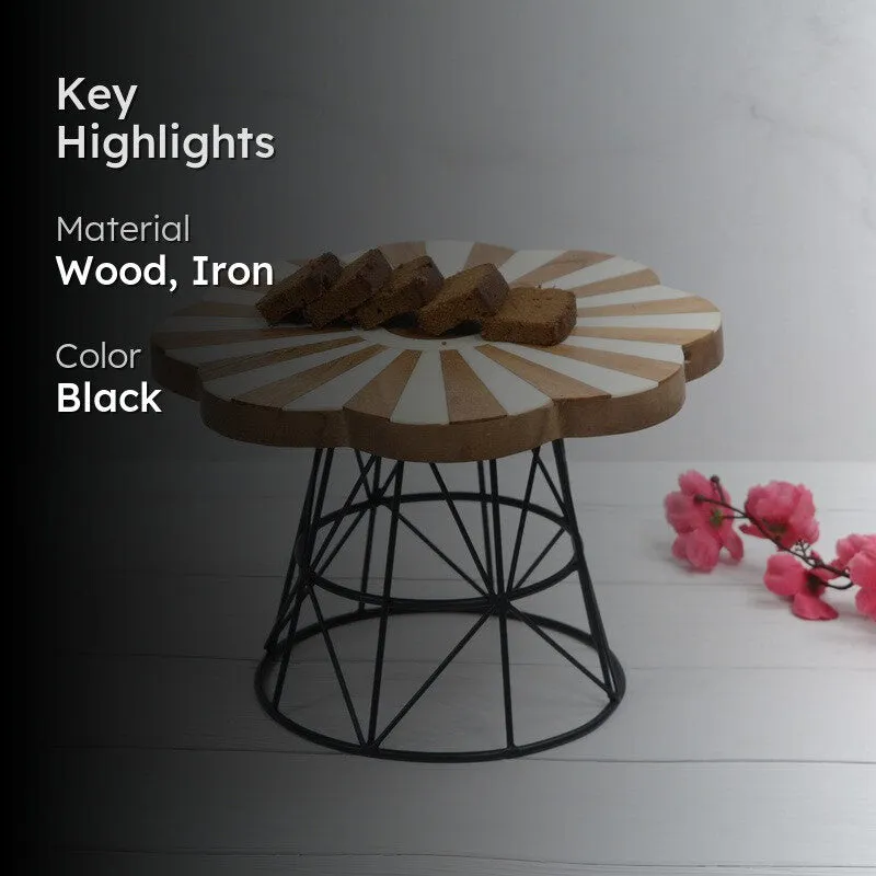 Naked Bloom Decorative Cake Stand - Black media 2