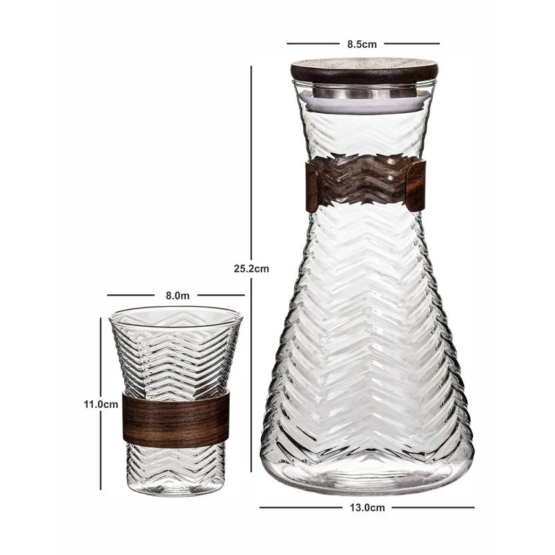Glass Jug with Drinking Glasses (300 mL Each) - Seven Piece Set media 7